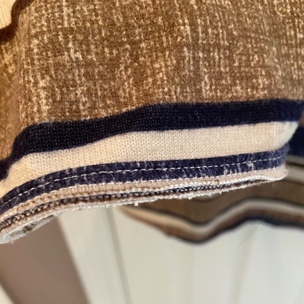 Boutique. Striped Brown and Blue Women's Top by “Entro” - Picture 7 of 8